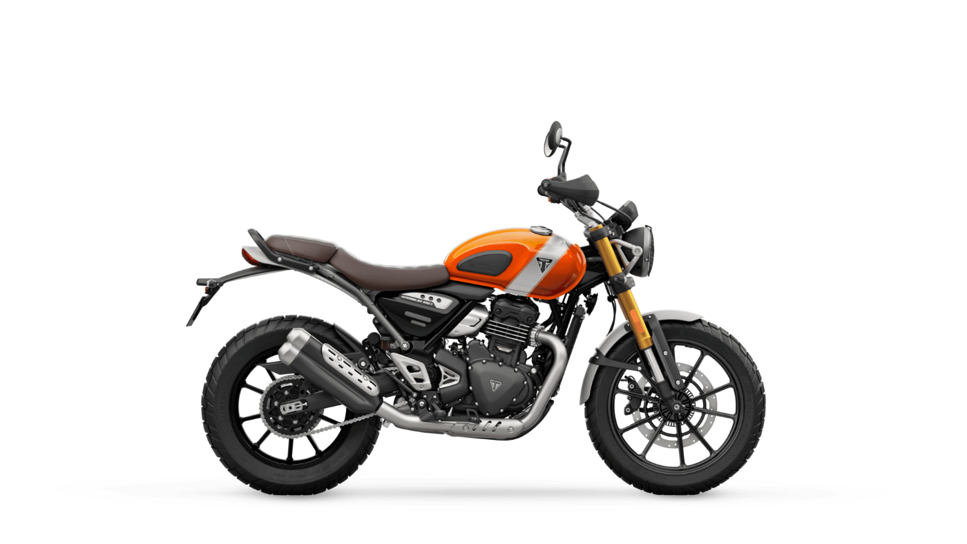 Scrambler 400 X Baja Orange and Aluminium