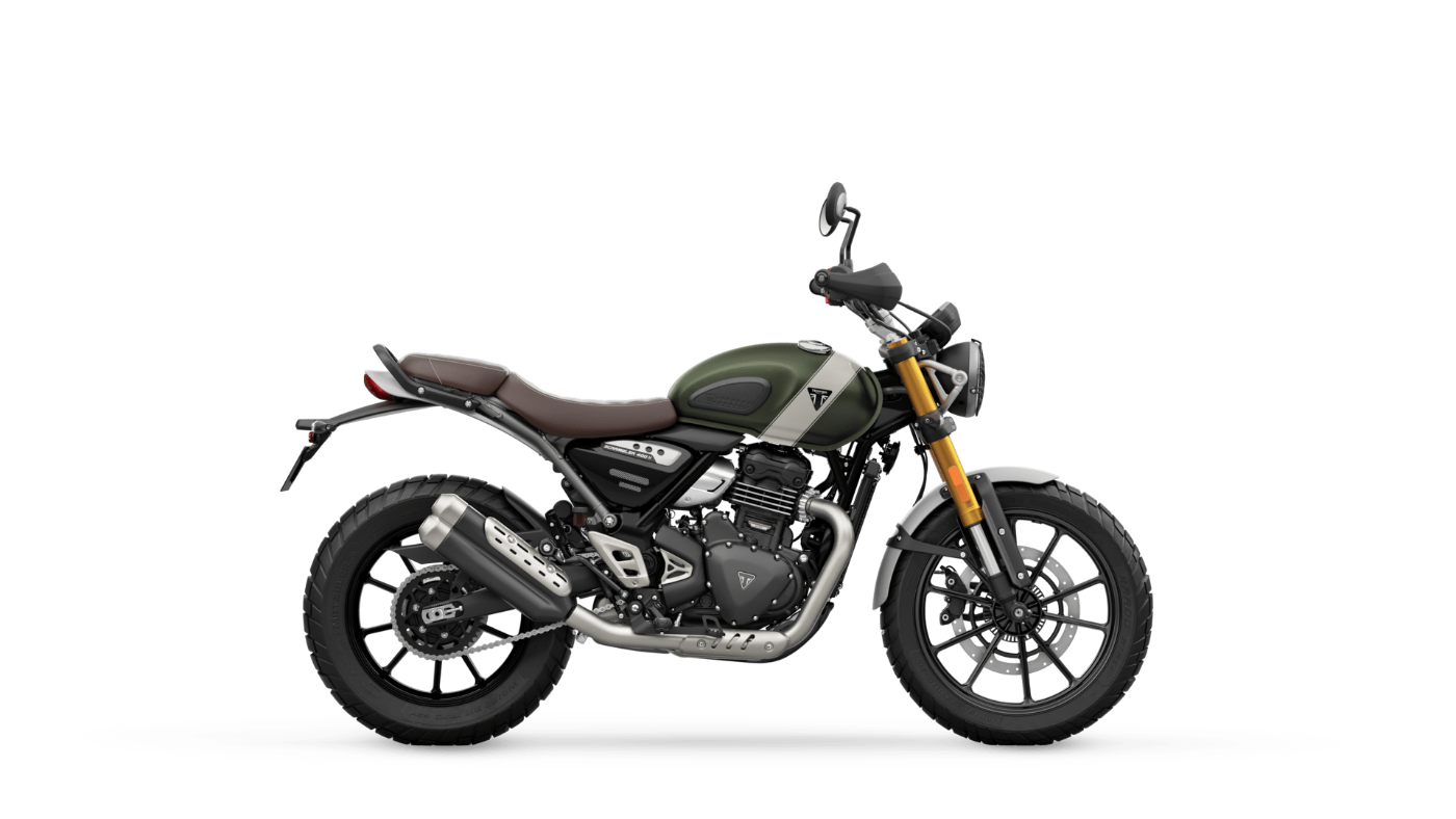 Scrambler 400 X Matt Khaki Green / Fusion White