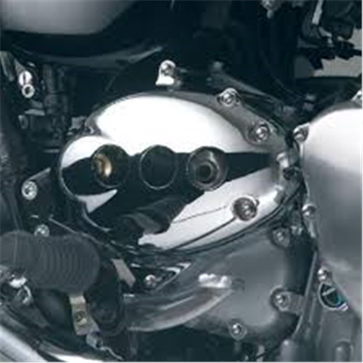 Sprocket Cover Kit, Drilled, Chrome