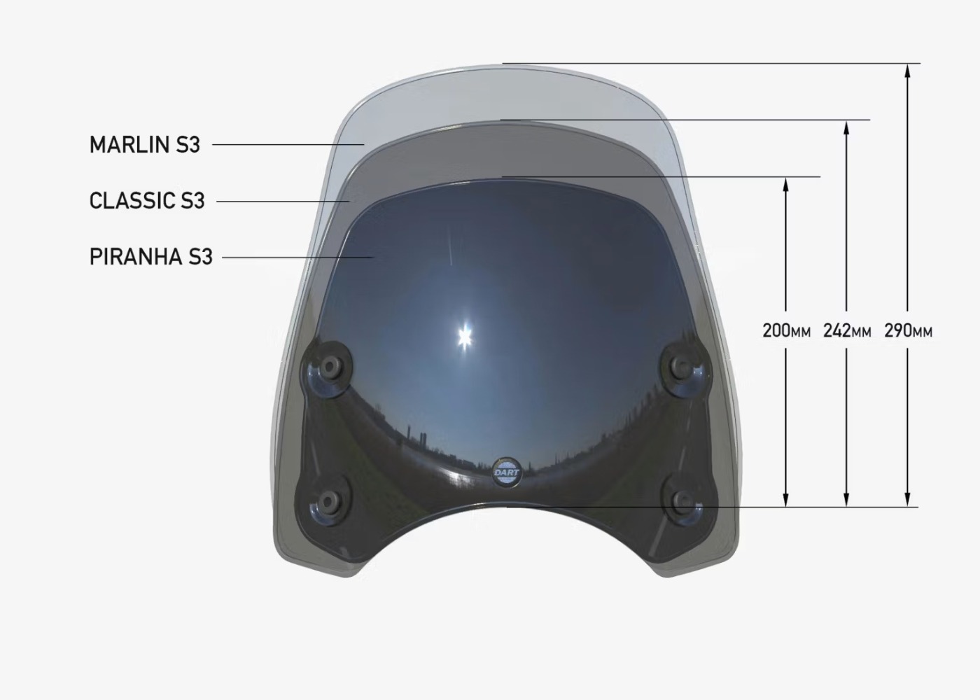 Dart Flyscreens verschillende modellen